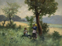 Neogrády Antal (1861-1942): Pihenő napszámosok