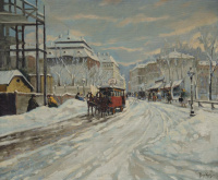 Berkes Antal (1874-1938): Téli budai táj