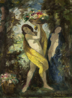 Iványi Grünwald Béla (1867-1940): Fürdőző nők