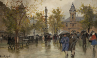 Berkes Antal (1874-1938): Utcakép