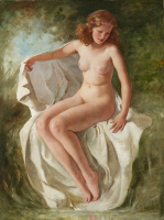 Szánthó Mária (1897-1998): Fürdöző akt