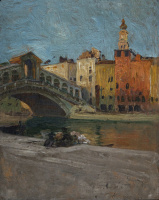 Háry Gyula (1864-1946): Ponte di Rialto, Velence