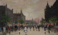Berkes Antal (1874-1938): Utcarészlet