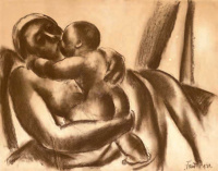 Jándi Dávid (1893 - 1944): Anyai szeretet, 1933