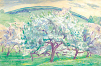 Konstantin Frida (1884 - 1918): Tavaszi virágzás (Nagyőr, Tátra)