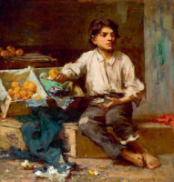 Hegedüs László (1870 - 1911): Narancsárus kisfiú, 1900 körül