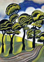 Scheiber Hugó (1873 - 1950): Útmenti fák, 1930-as évek