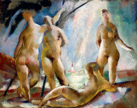 Aba-Novák Vilmos (1894 - 1941): Fürdőzők, 1920-as évek