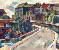 Szentgyörgyi Kornél (1916 - 2006): Budai vár (Hunyadi János út)