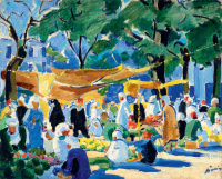 Móricz Margit (1902 - 1990): Algíri piac, 1930-as évek