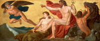 Lotz Károly (1833 - 1904): Neptun szelet rendel, 1892