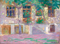 Ács Ferenc (1876 - 1949): Nyári fények (Nagybánya), 1910 körül
