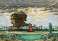 Fényes Adolf (1867 - 1945): Mesetáj (Ház a fellegekben)