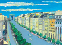 Schéner Mihály (1923 - 2009): Párizs, Champs-Elysées (Diadalív)