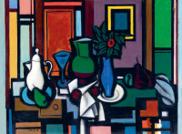 Bótos Sándor (1921 - 1997): Párizsi csendélet, 1974