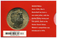 Ausztrália 2000. 5D Al-bronz 'Sydneyi Olimpia 2000 - Kosárlabda' bliszterben T:BU Australia 2000. 5 Dollars Al-Bronze 'Sydney 2000 Olympics - Basketball' in coincard C:BU Krause KM#407