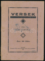 Vizi Sándor: Versek. Orosháza, 1930. Demartsik Ferenc könyvnyomdája. Kiadói, sérült papírkötésben.