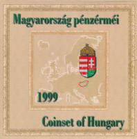 1999. 50f-100Ft (8xklf) '75 éves a Magyar Nemzeti Bank' forgalmi sor dísztokban T:BU patina Adamo FO32.1