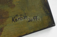 Kőrösi Papp Kálmán (1940): Erózió. Akril, vászon, jelzett. 80x90 cm