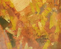 Bölcskey Ferenc (1897-?): Budakalászi fények, 1933. Olaj, karton, jelezve jobbra lent (Bölcskey, Budakalász, 933 okt.), fakeretben, 70×86 cm / oil on cardboard, unsigned, framed