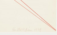 Nádler István (1938-): Geometrikus kompozíció, 1978 (cím nélkül). Szitanyomat, papír, jelzett. Üvegezett keretben. Néhány apró, alig észlelhető folttal. 64x48 cm. / serigraphy on paper, signed, framed.