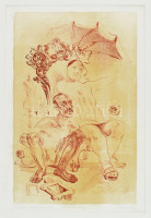 Dobesch Máté (1978-): Ecseri, 2004. Litográfia, papír, jelzett, számozott (18/22). 40×26 cm