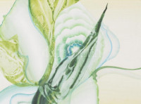 Markó Erzsébet (1947-): Éj. Olaj, farost, jelezve jobbra lent, hátoldalán Szépia Alkotóközössé címkéjével. Dekoratív fakeretben, 50×90 cm
