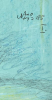 Nagy Lajos (1956-): Erotikus jelenet, 1985. Vegyes technika, karton, jelezve jobbra lent. 67x50 cm