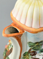 Capodimonte jellegű, monumentális fajansz kancsó, szép állapotban, m: 45 cm