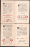 cca 1905 19 db Singer varrógép reklámlap, egyik oldalán New York City látványosságaival illusztrált, másik oldalán leírásokkal és Singer reklám szövegekkel; Kézdi-Kovács László (1864-1942) festőművész, műkritikus