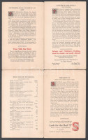 cca 1905 19 db Singer varrógép reklámlap, egyik oldalán New York City látványosságaival illusztrált, másik oldalán leírásokkal és Singer reklám szövegekkel; Kézdi-Kovács László (1864-1942) festőművész, műkritikus