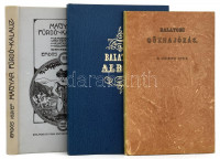 3 db Balatonnal, hajózással, fürdőzéssel kapcsolatos reprint könyv: Gróf Széchenyi István: Balatoni gőzhajózás.; Szerelmey Miklós: Balaton albuma. Emlék Füred s környékéről [...]; Erdős József (szerk.): Magyar fürdő-kalauz