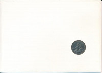 Kelet-Karibi Államok / Montserrat 1989. 25c Cu-Ni 'II. Erzsébet' felbélyegzett borítékban, bélyegzéssel, német nyelvű leírással T:UNC East Caribbean States / Montserrat 1989. 25 Cents Cu-Ni 'Elizabeth II' in envelope with stamp and