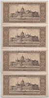 1946. 100.000.000P (4x) sorszámkövetők 'P119 084794 - P119 084797' T:AU,XF hajtatlanokAdamo P27