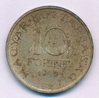 1948. 10Ft Ag 'Széchenyi' T:XF patina Adamo EM2