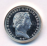 DN 'Magyarok Kincstára - 1848KB 10 krajcár' ezüstözött rézötvözet utánveret kapszulában, tanúsítvánnyal (23mm) T:PP patina