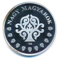 ifj. Szlávics László (1959-) 2011. 'Nagy Magyarok / Hunyadi Mátyás 1458-1490' kétoldalas ezüstözött Cu emlékérem kapszulában (40mm) T:PP