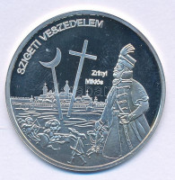 DN 'Nemzetünk nagyjai - Zrínyi Miklós' kétoldalas Ag emlékérem tanúsítvánnyal (10,37g/0,999/35mm) T:AU (PP) ujjlenyomatos