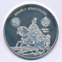 DN 'Nemzetünk nagyjai - Bethlen Gábor' Ag emlékérem tanúsítvánnyal (10,37g/0.999/35mm) T:PP