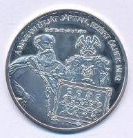 DN 'Nemzetünk nagyjai - Gróf Batthyány Lajos' Ag emlékérem tanúsítvánnyal (10,37g/0.999/35mm) T:PP patina