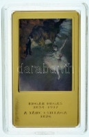 DN 'A világ leghíresebb festményei / Edgar Degas 1834-1917. - A tánc csillaga 1876.' aranyozott, multicolor Cu emlékérem kapszulában (35x60mm) T:PP