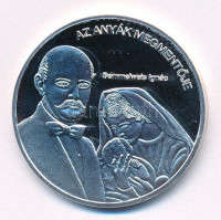 DN 'Nemzetünk nagyjai - Semmelweis Ignác' jelzett Ag emlékérem kapszulában, tanúsítvánnyal (15g/0.333/35mm) T:PP
