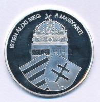 DN 'Nemzetünk nagyjai - Mátyás az igazságos' kétoldalas Ag emlékérem tanúsítvánnyal (10,37g/0,999/35mm) T:PP
