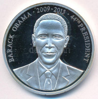 Amerikai Egyesült Államok ~2013. 'Barack Obama 2009-2013 44th President / Presidents of the United States of America' fém emlékérem T:PP USA ~2013. 'Barack Obama 2009-2013 44th President / Presidents of the United States of America'