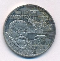 Hollandia 1996. 5E Cu-Ni 'Willem Barentsz' T:1- patinaNetherlands 1996. 5 Euro Cu-Ni 'Willem Barentsz' C:AU patina Krause X#121