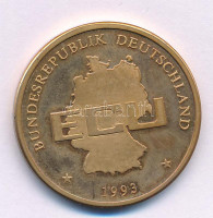 Németország 1993. 'ECU / Europa' bronz emlékérem kapszulában (29mm) T:PPGermany 1993. 'ECU / Europa' bronze medallion in capsule (29mm) C:PP