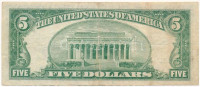 Amerikai Egyesült Államok 1953. 5$ 'Silver Certificate - kisméretű' kék pecsét 'Ivy Baker Priest - George Magoffin Humphrey' T:FUSA 1953. 5 Dollars 'Silver Certificate - Small size' blue seal 'Ivy Baker Priest - George Magoffin Humphrey'