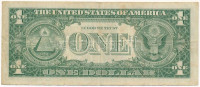 Amerikai Egyesült Államok 1963-1965. (1957B) 1$ 'Silver Certificate - kisméretű', kék pecsét, 'Kathryn O'Hay Granahan - C. Douglas Dillon' T:F folt USA 1963-1965. (1957B) 1 Dollar 'Silver Certificate - Small size', blue seal, 'Kathryn O'Hay