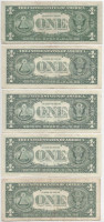 Amerikai Egyesült Államok 1963-2013. 1$ (10x), mind zöld pecséttel T:F közte szép papír isUSA 1963-2013. 1 Dollar (10x), all with green seal C:F with nice paper