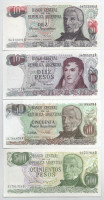 Argentína DN (1976) 10P + DN (1983-1984) 10P + DN (1974-1975) 50P + DN (1977-1982) 500P T:UNC,AUArgentina ND (1976) 10 Pesos + ND (1983-1984) 10 Pesos + ND (1974-1975) 50 Pesos + ND (1977-1982) 500 Pesos C:UNC,AUKrause P296, P300, P303,